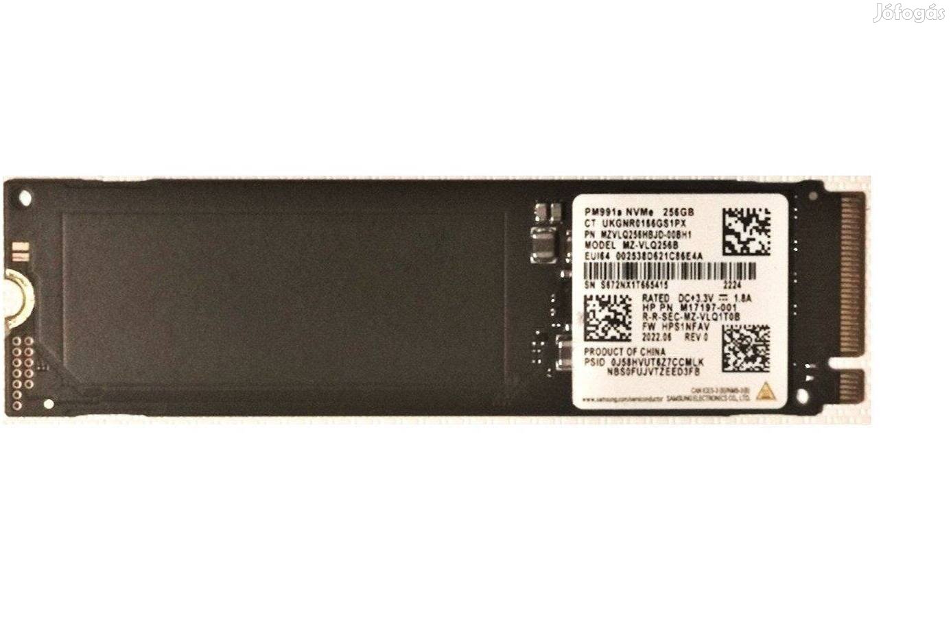 Új Samsung 256GB M.2 Pcie SSD