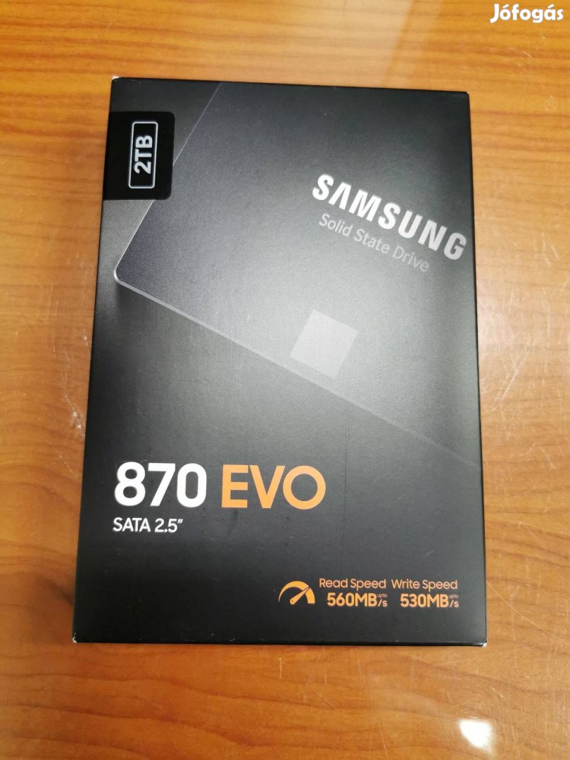 Új Samsung 870 Evo 2TB-os Sata SSD dobozában eladó