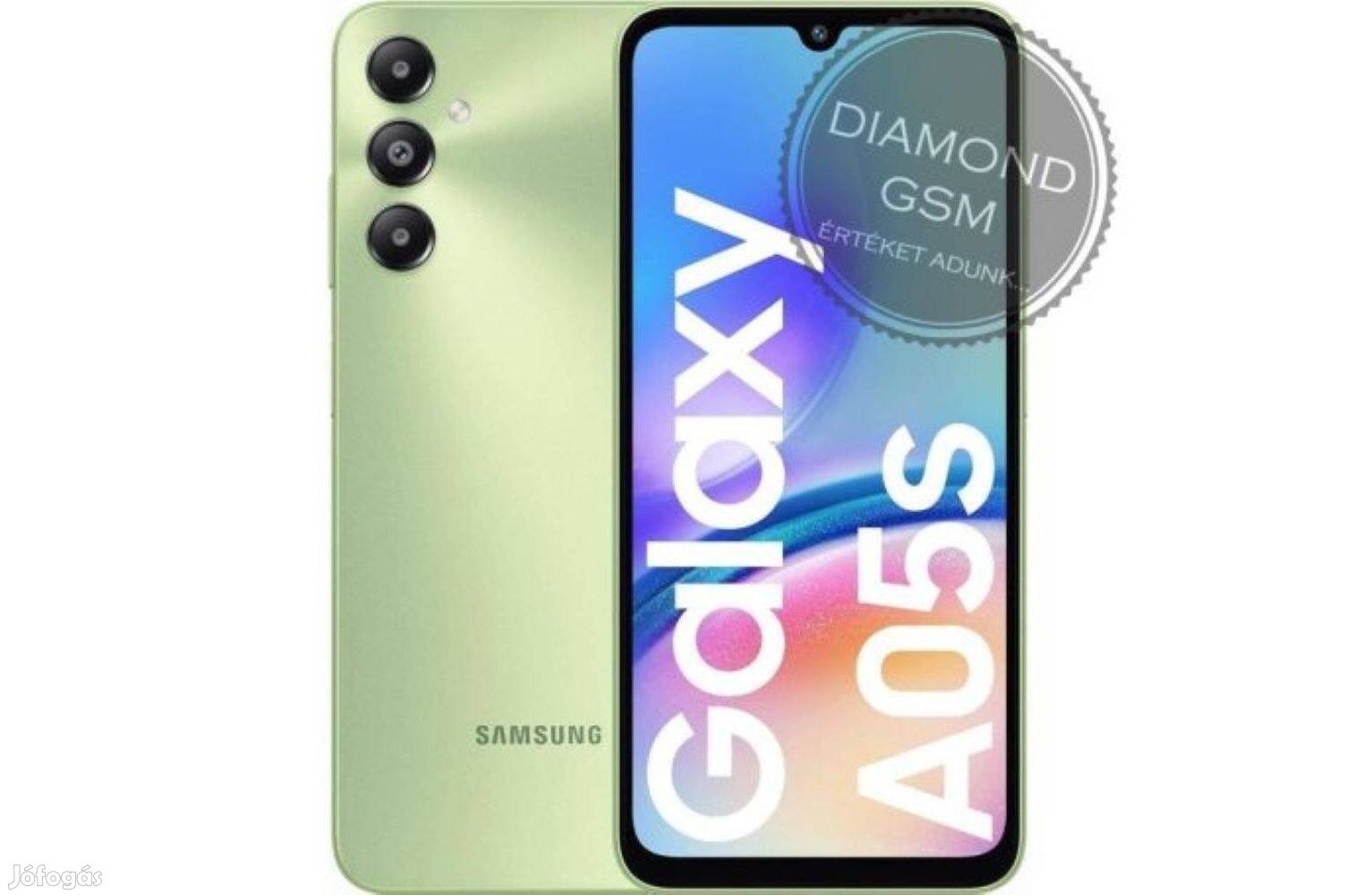 Új Samsung A057G Galaxy A05s LTE 128GB Dual, Zöld színben,