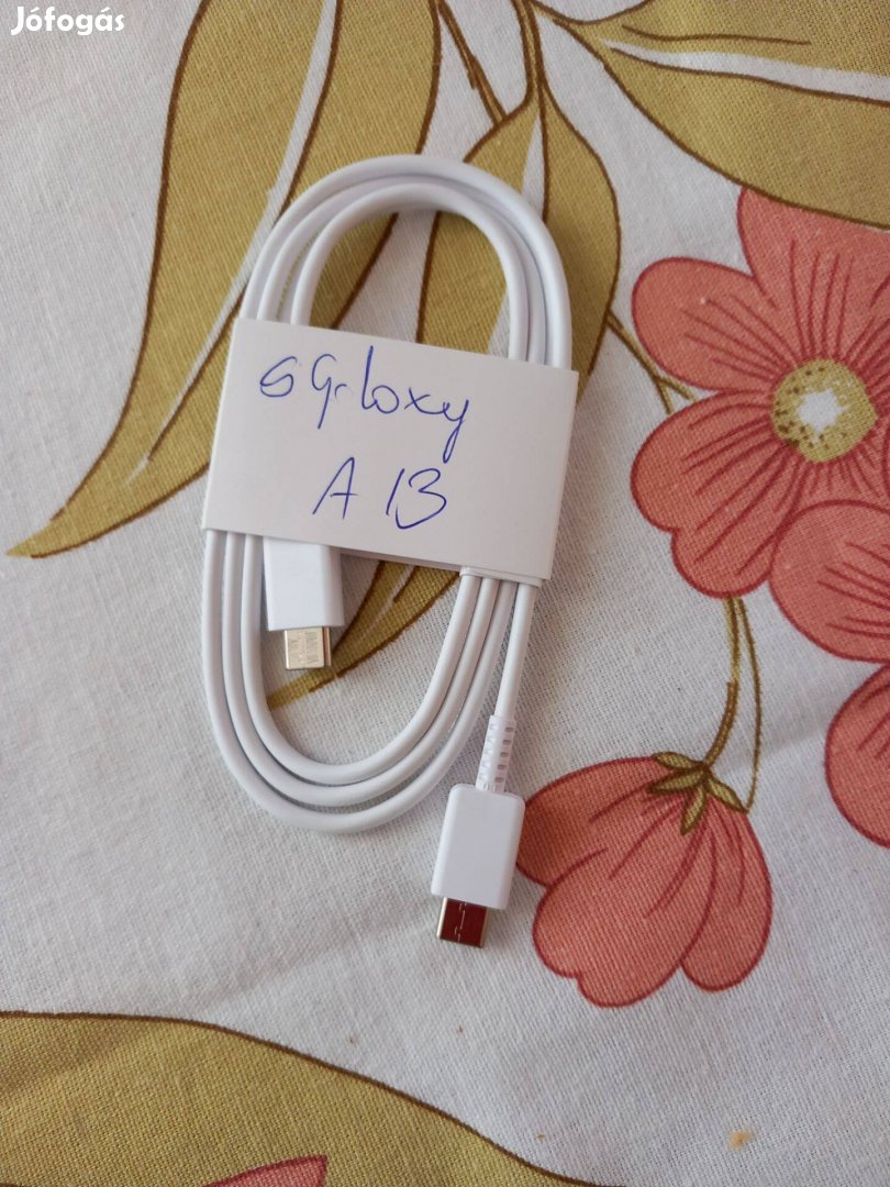 Új Samsung Galaxi A 13 mobiltelefon USB összekötő kábel