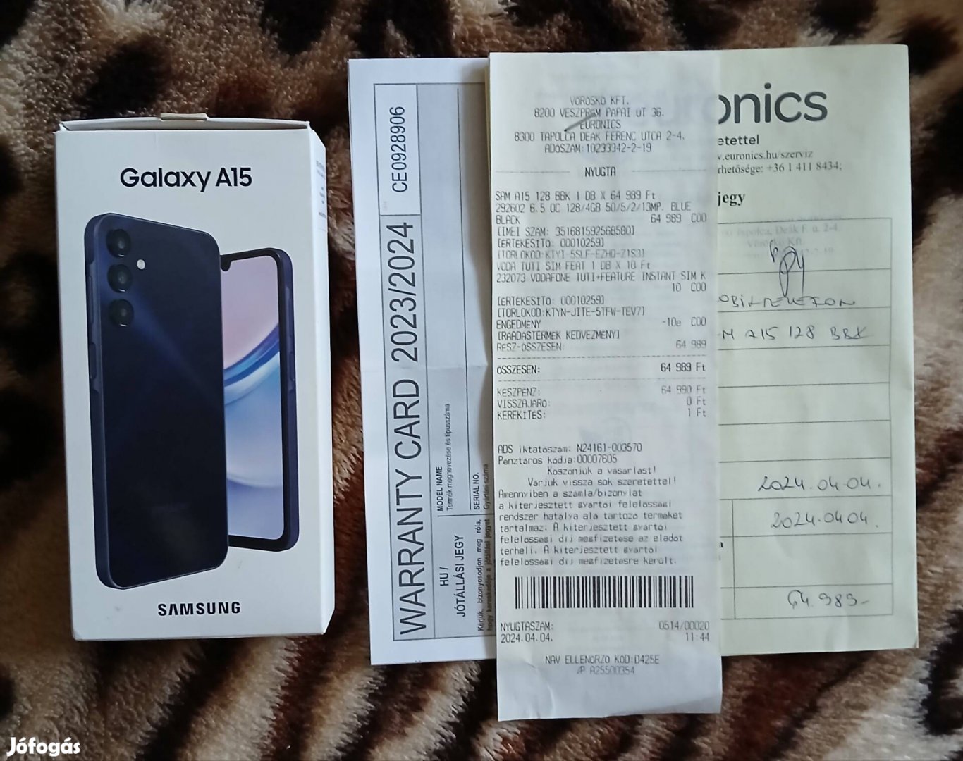 Új Samsung Galaxy A15 okostelefon !