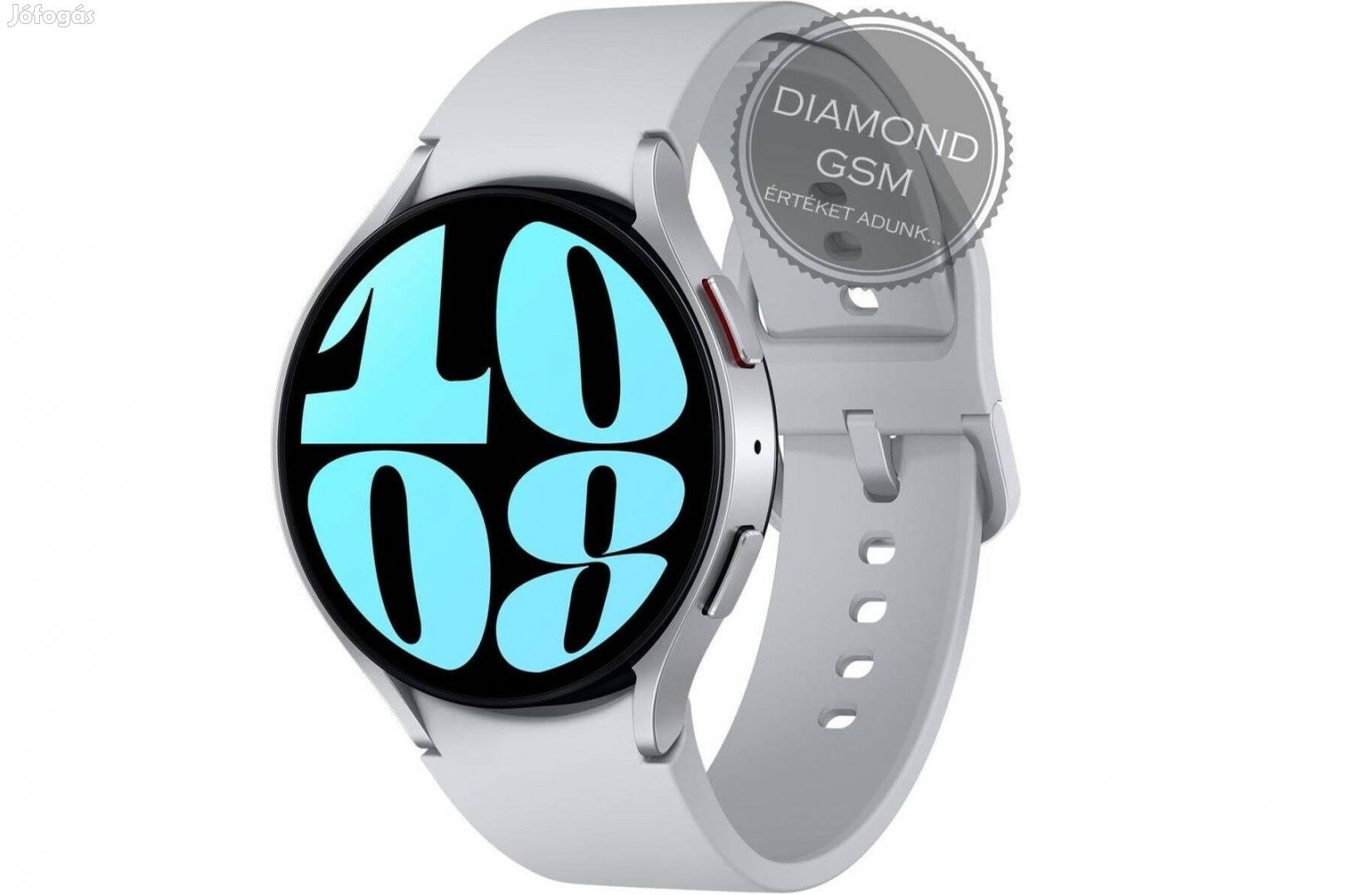 Új Samsung Galaxy SM-R940 Watch6 44mm Ezüst színben, gyári