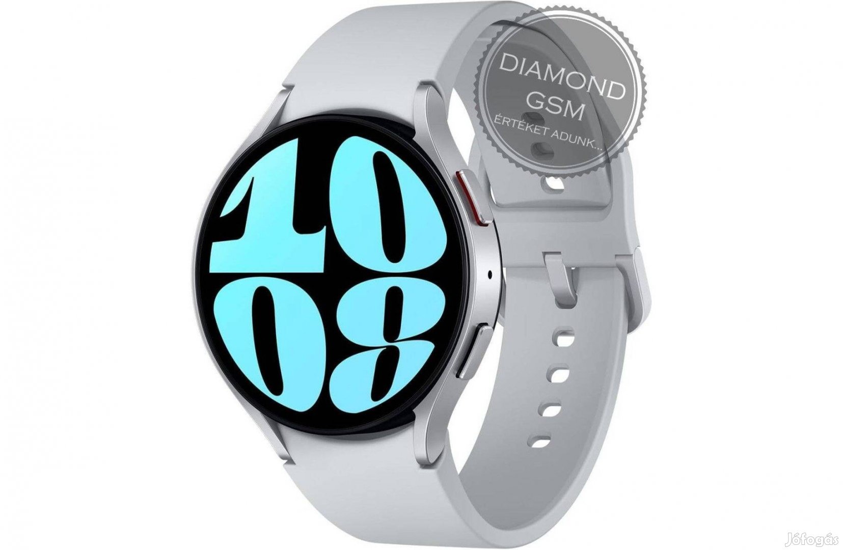 Új Samsung Galaxy SM-R945 Watch6 LTE 44mm Ezüst színben,