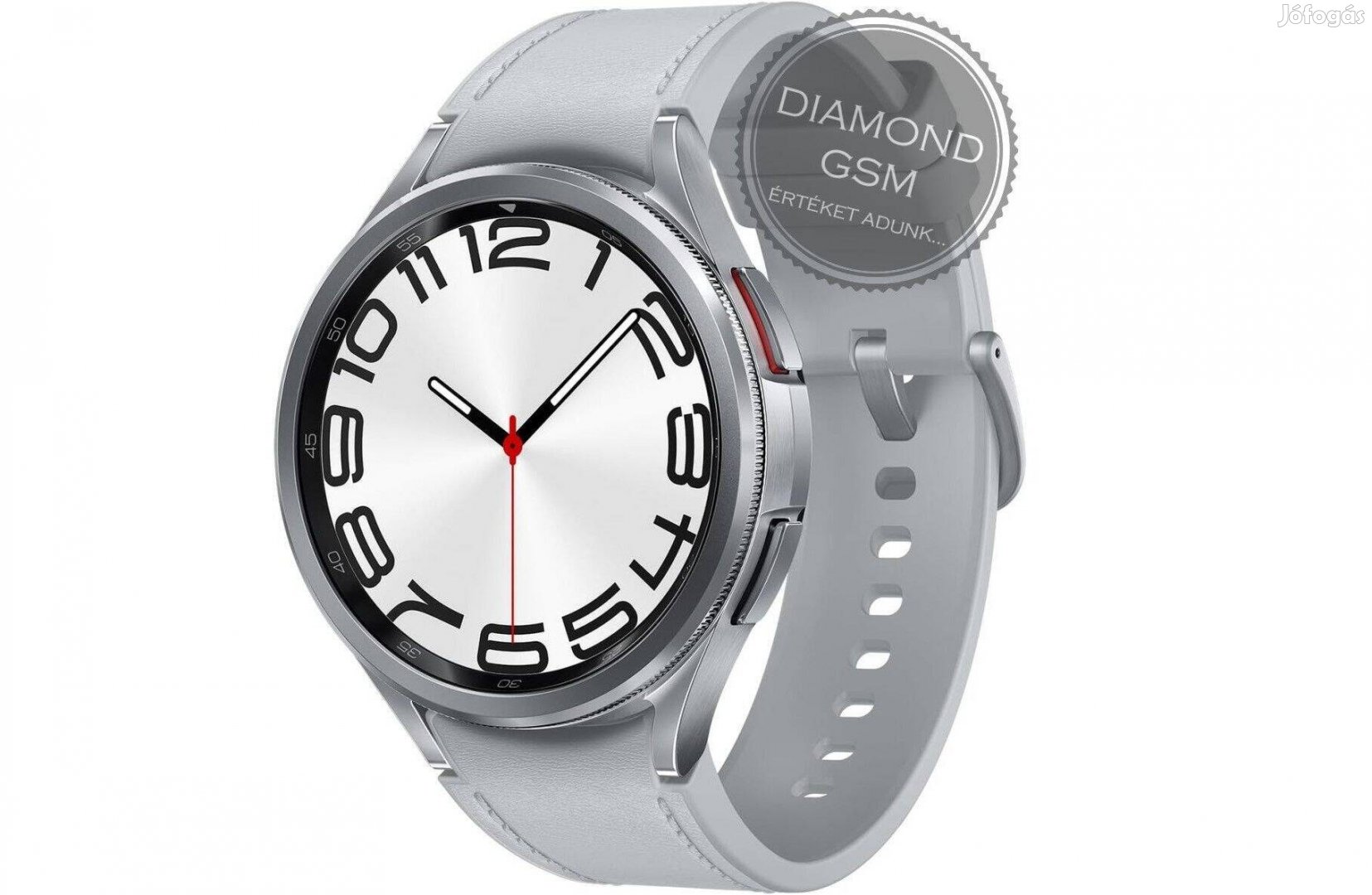 Új Samsung Galaxy SM-R960 Watch6 Classic 47mm Ezüst színben,