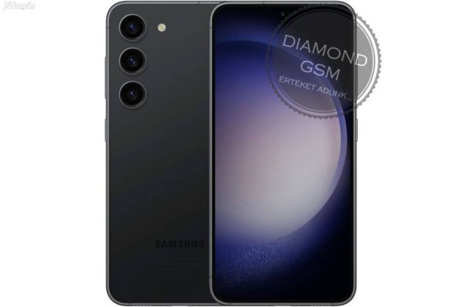 Új Samsung S911 Galaxy S23 5G 128GB Dual, Fekete színben