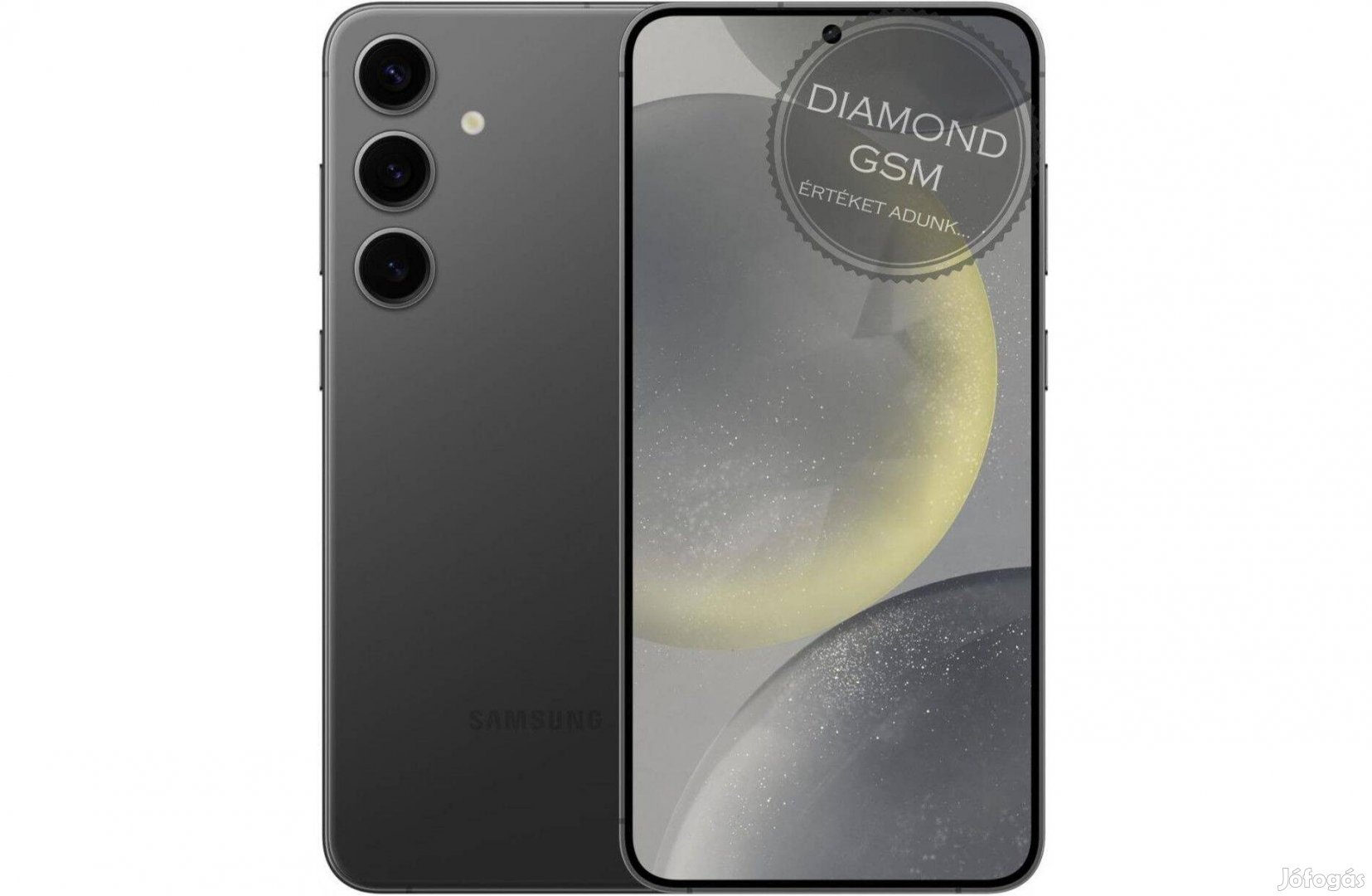 Új Samsung S921B/DS S24 5G 256GB 8GB Dual, Ónixfekete színben,