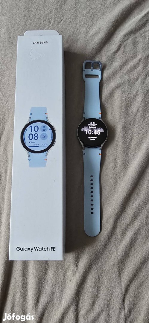 Új Samsung galaxy watch FE ezüst / kék 