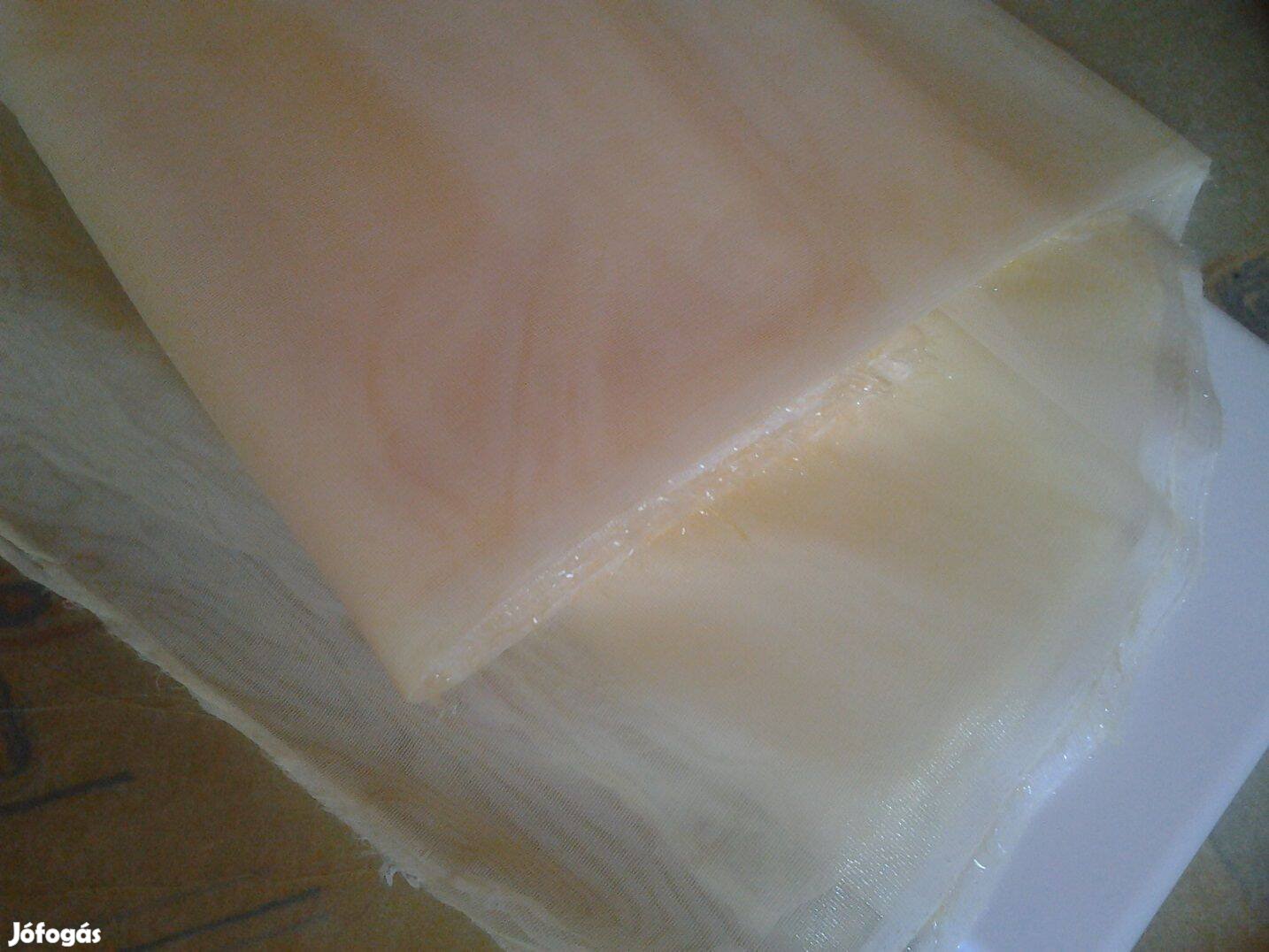 Új Sárga minta nélküli függöny 5,65 x 290cm