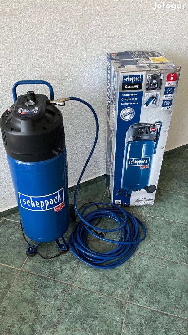 Új Scheppach 50L kompresszor, kompressor