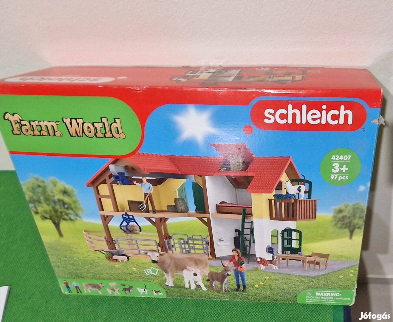 Új Schleich 42407 Farm World Nagy Farm Ház