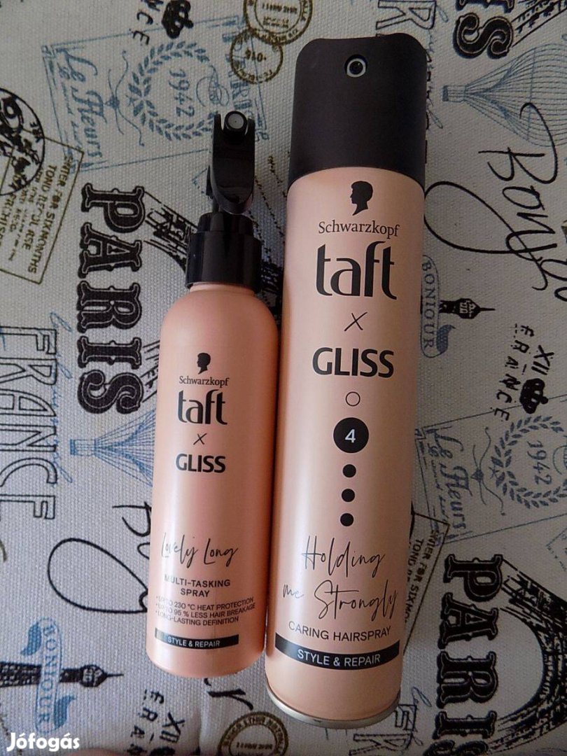 Új Schwarzkopf Taft x Gliss hővédő spray+ hajlakk