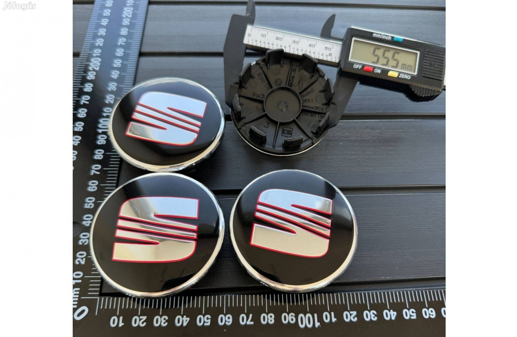 Új Seat 63mm Felni Alufelni Kupak Közép Felnikupak