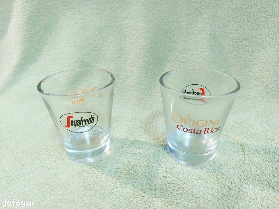 Új Segafredo üveg kávéspohár