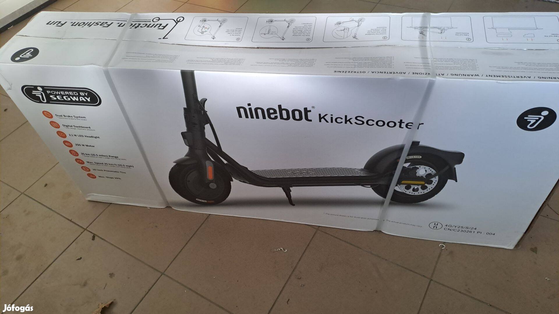 Új Segway-Ninebot Kickscooter F25E II elektromos roller Karácsonyra