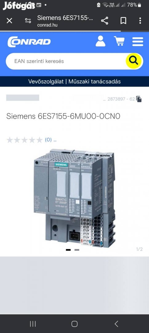 Új Siemens plc modul 