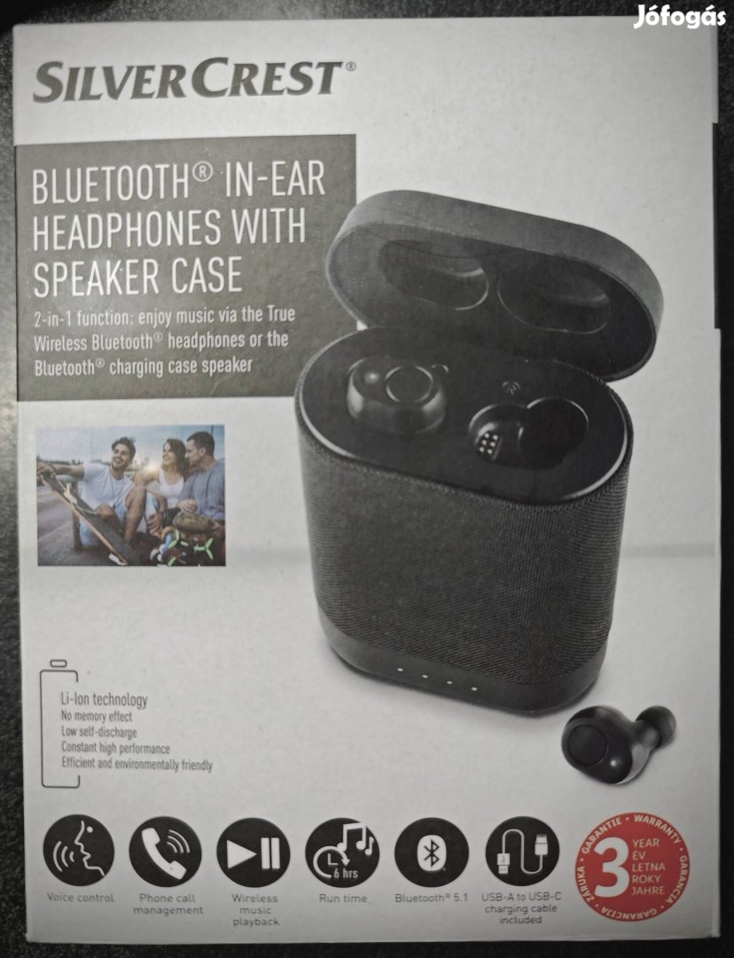 Új Silvercrest Bluetooth earbuds fülhallgató & hangszóró