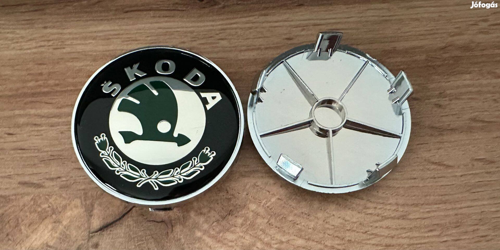 Új Skoda 68mm alufelni felni kupak közép felniközép felnikupak embléma