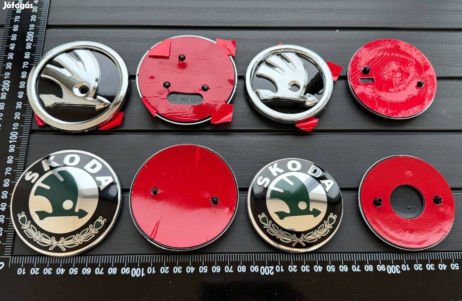 Új Skoda 80mm 90mm Octavia Fabia Superb Rapid Embléma Jel