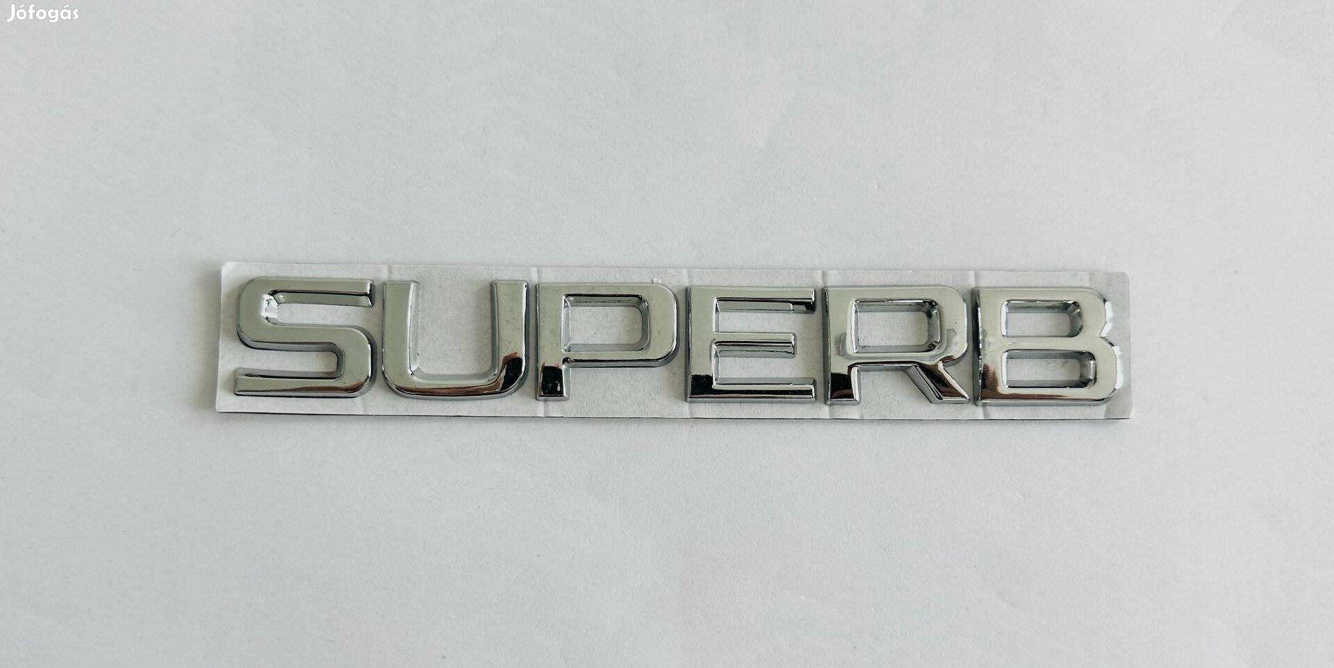 Új Skoda Superb felirat embléma jel logó kiegészítő gépház csomagtér