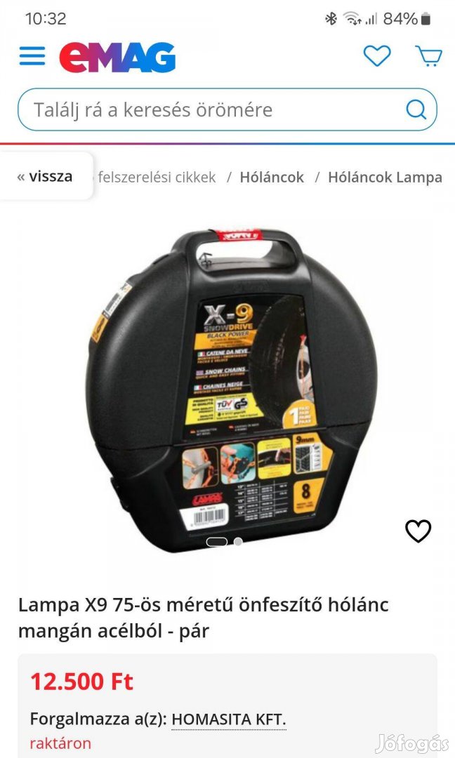 Új Snow Drive X-9 hólánc !