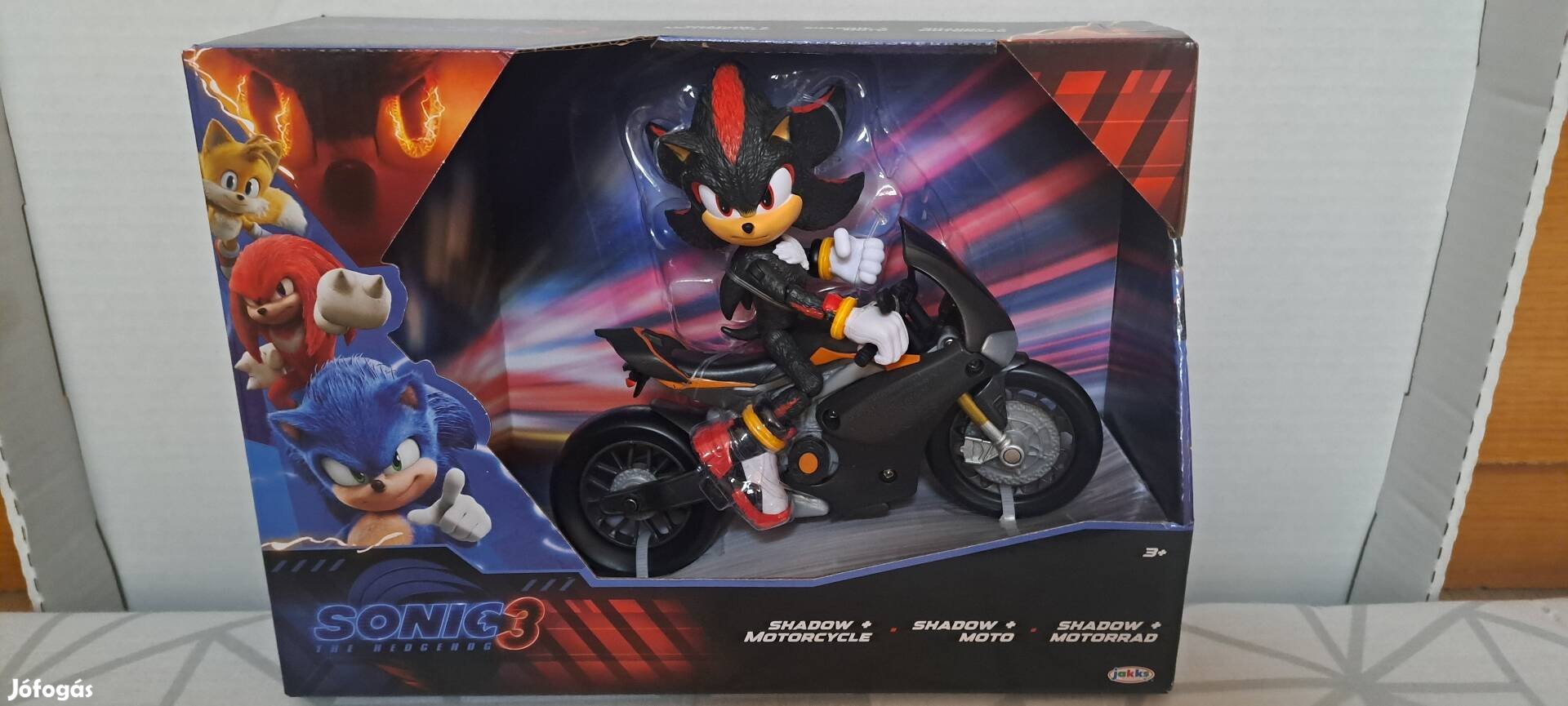 Új Sonic 3 shadow figura motorral