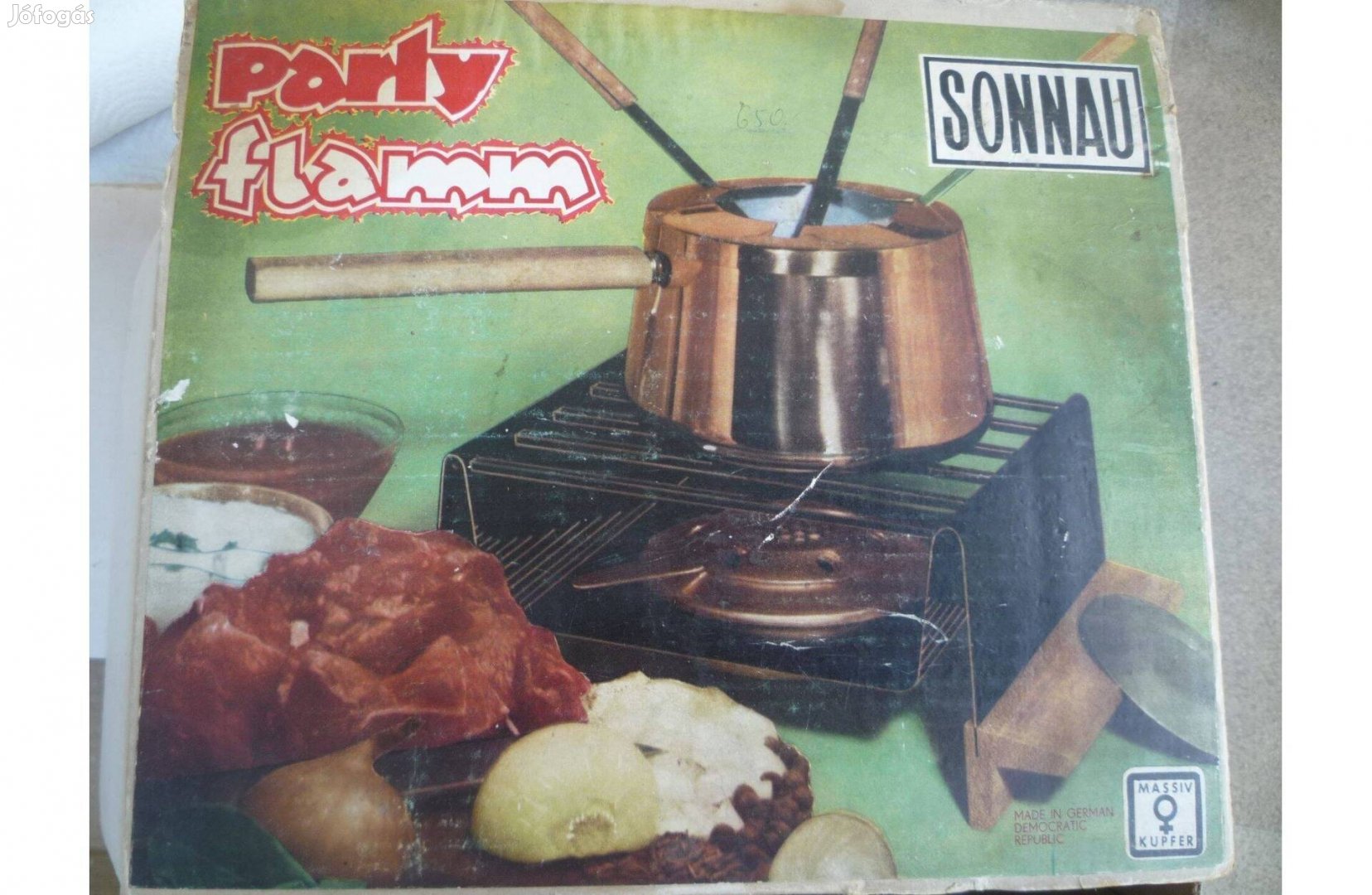 Új Sonnau party grill réz lábassal és tartozékokkal