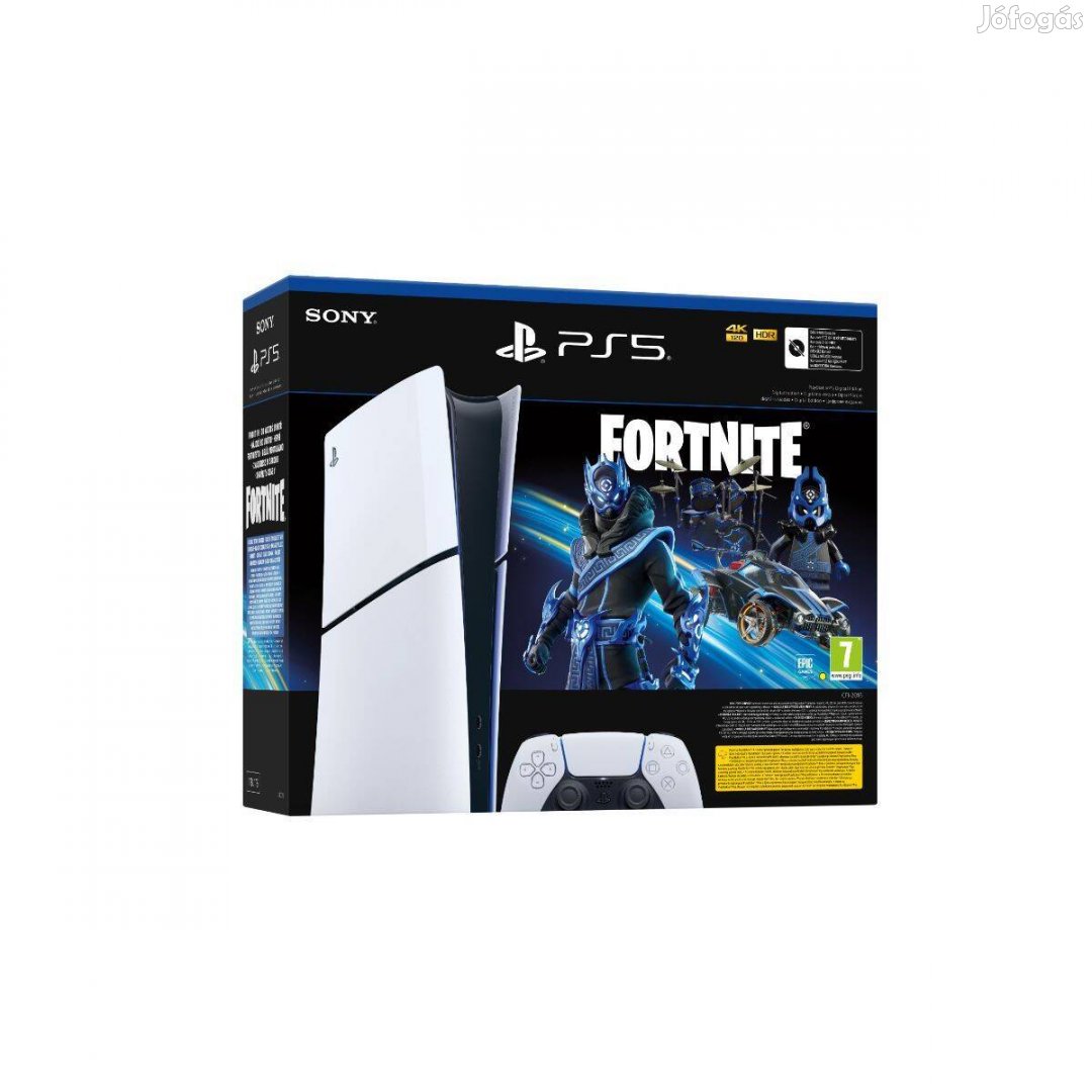 Új Sony Playstation 5 Slim Digital Edition Fortnite 2 év garancia
