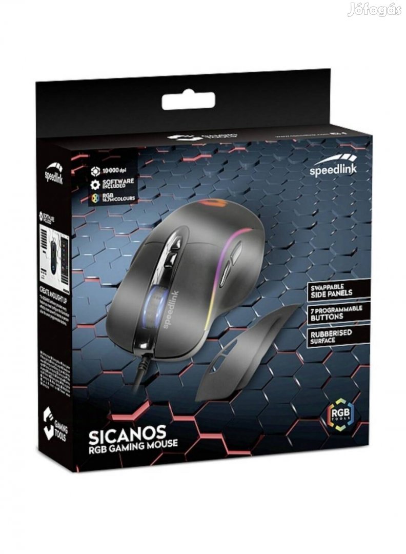 Új Speedlink Sicanos RGB Gaming egér, 10000 DPI