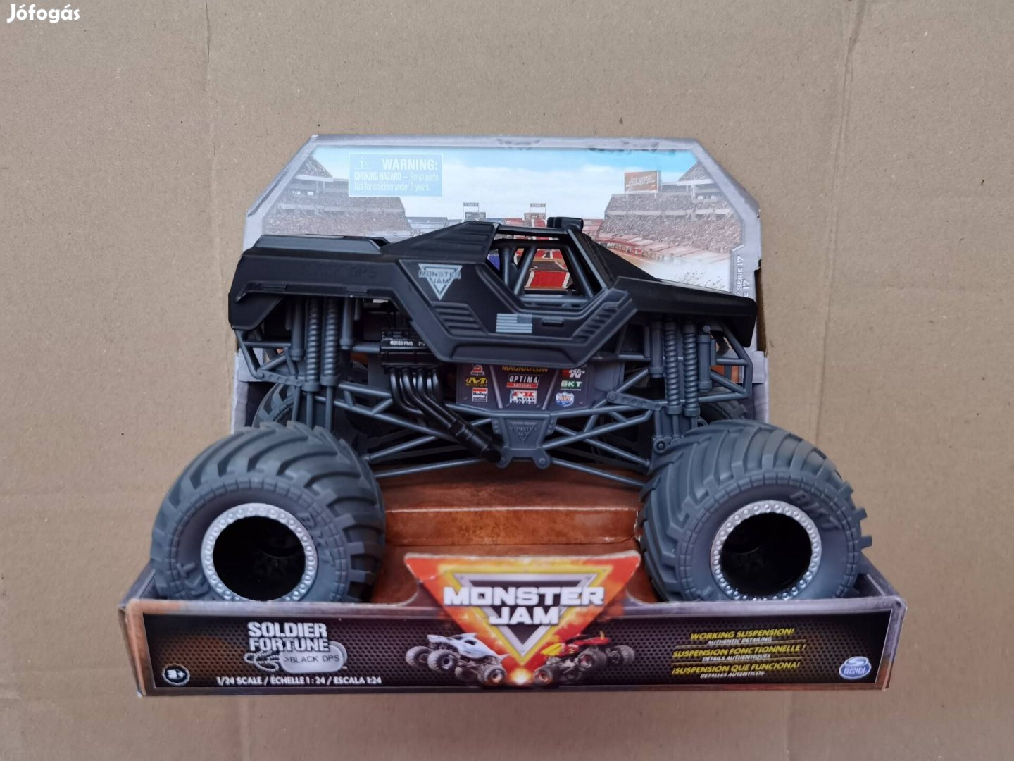 Új Spin master monster truck jam óriási terepjáró 1:24