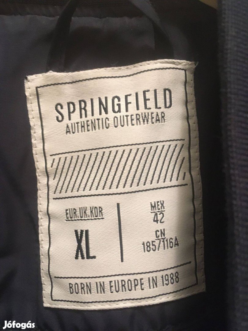 Új Springfield férfi átmeneti dzseki XL méret