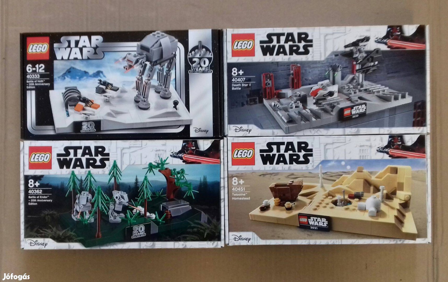 Új Star Wars LEGO 40333 Hothi + 40362 Endori + 40407 + 40451 Utánvét G
