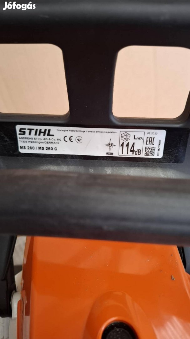 Új Stihl ms 260-as láncfűrész 