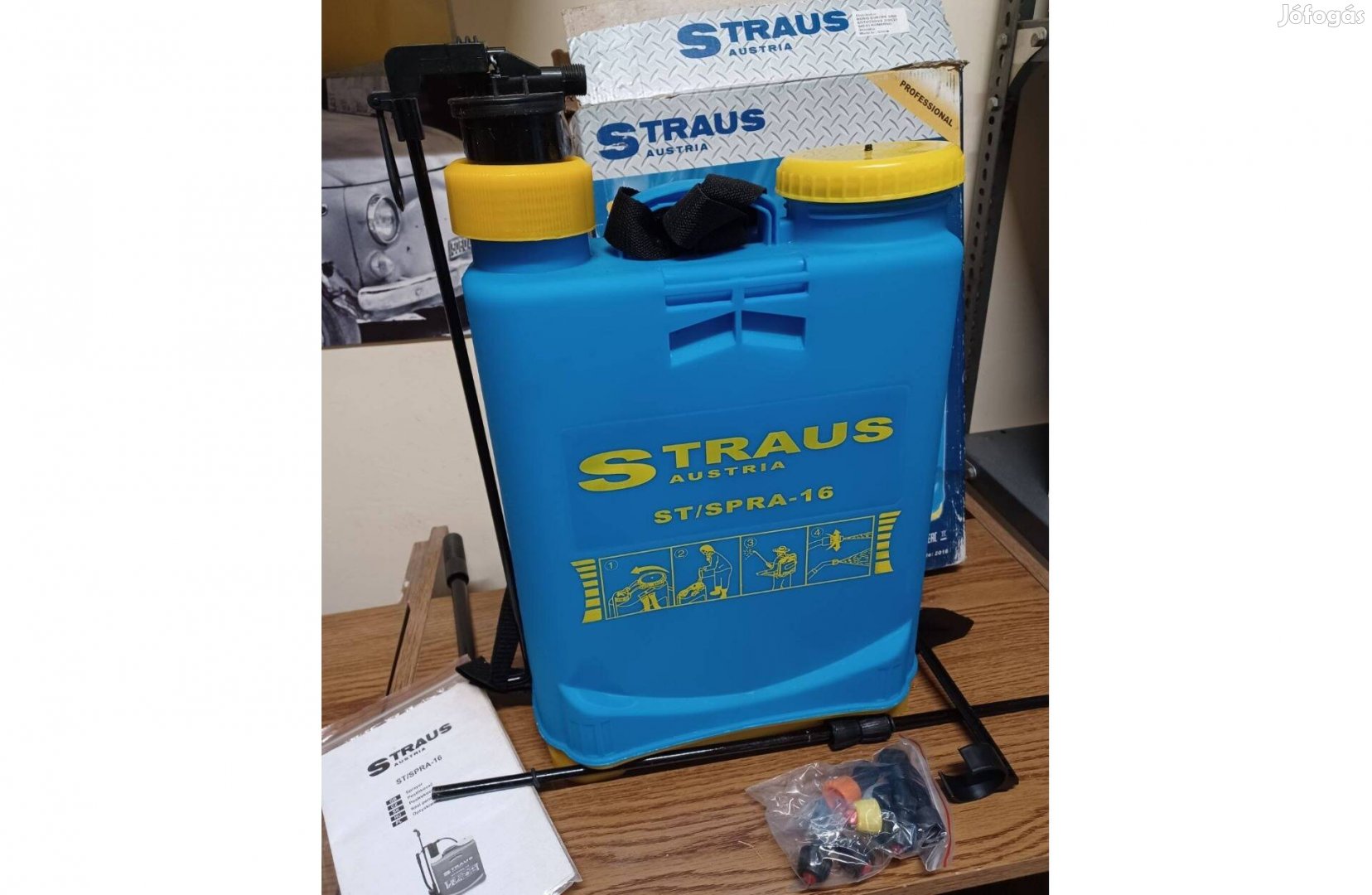 Új Straus háti permetező mechanikus 16L-es