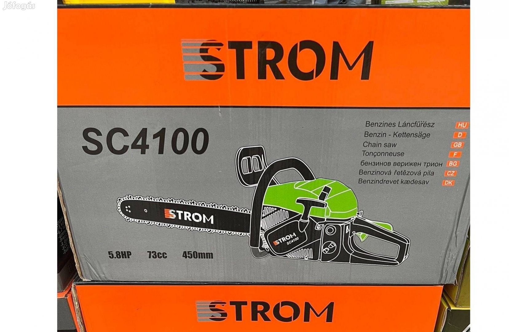 Új Strom SC4100 Benzinmotoros Láncfűrész 73ccm 5,8HP