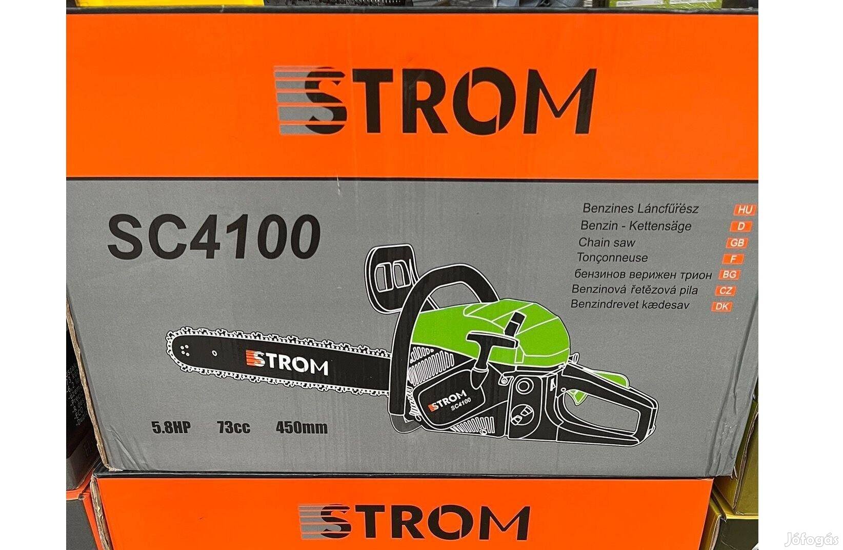 Új Strom SC4100 Benzinmotoros Láncfűrész 73ccm 5,8LE