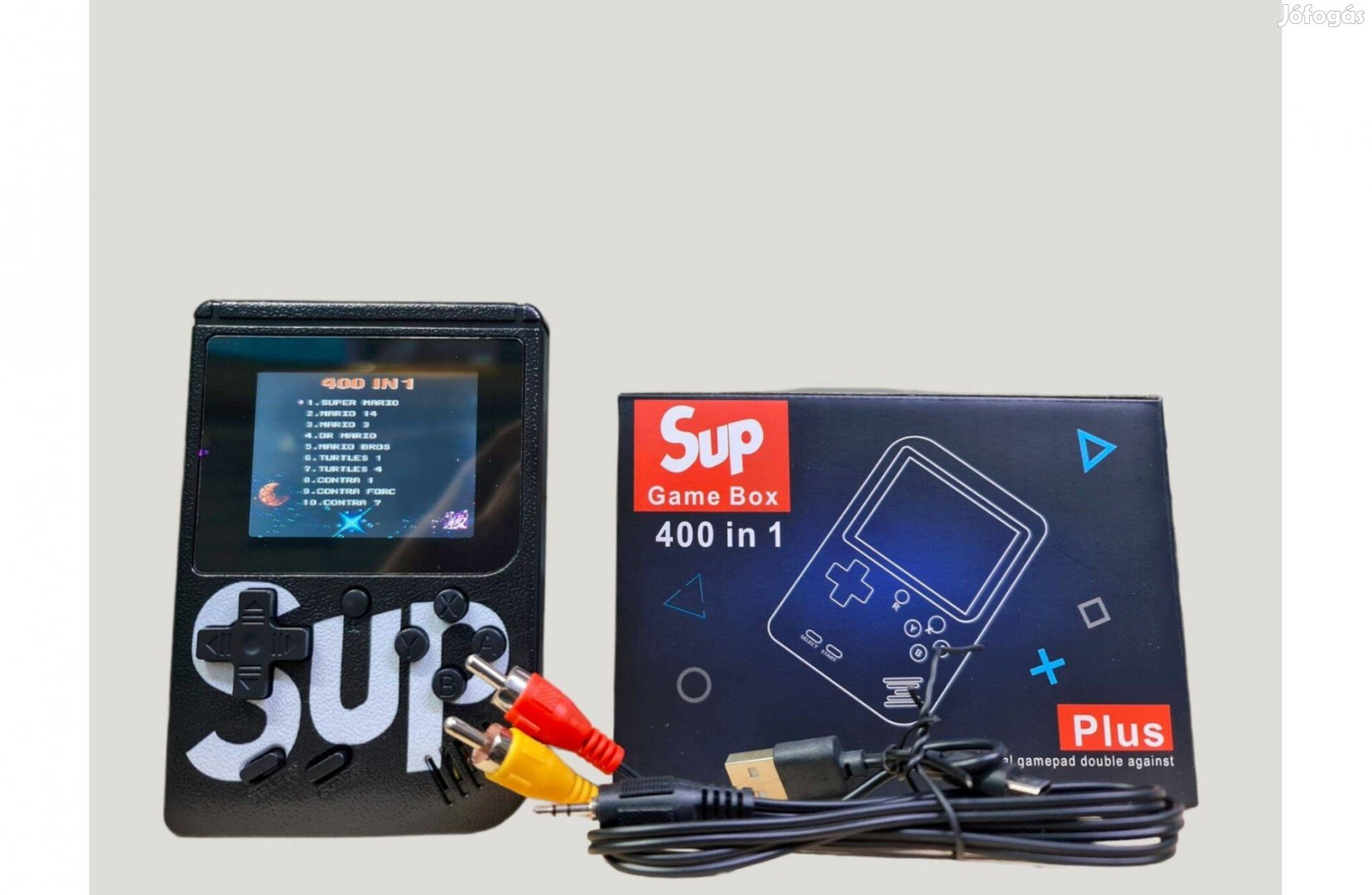 Új Sup X Game Box 400IN1 Nosztalgia Játékkonzol fekete