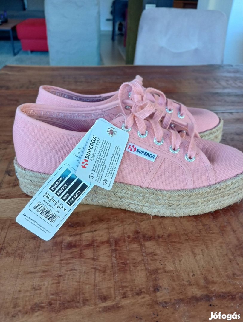 Új Superga női cipő, 37-es, pink