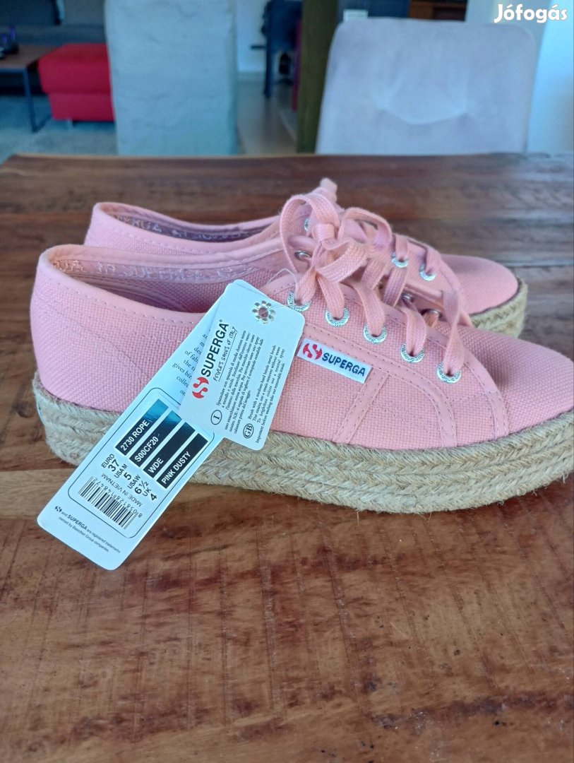 Új Superga női cipő, 37-es, pink