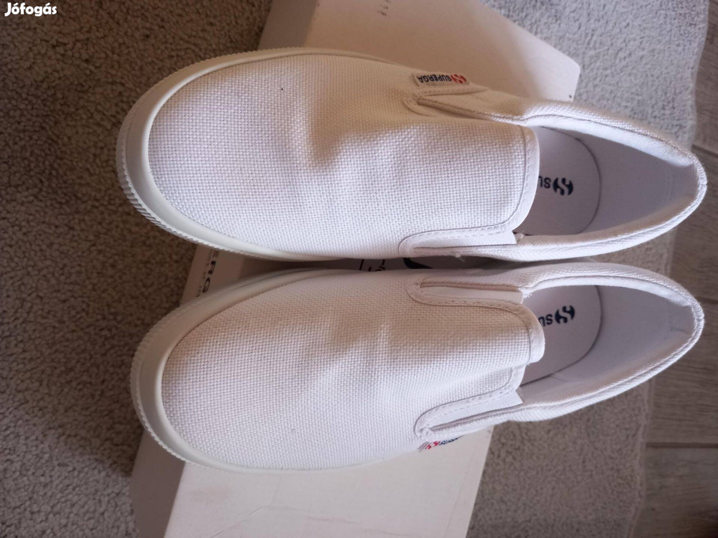 Új Superga platform vászon cipő 39 méret