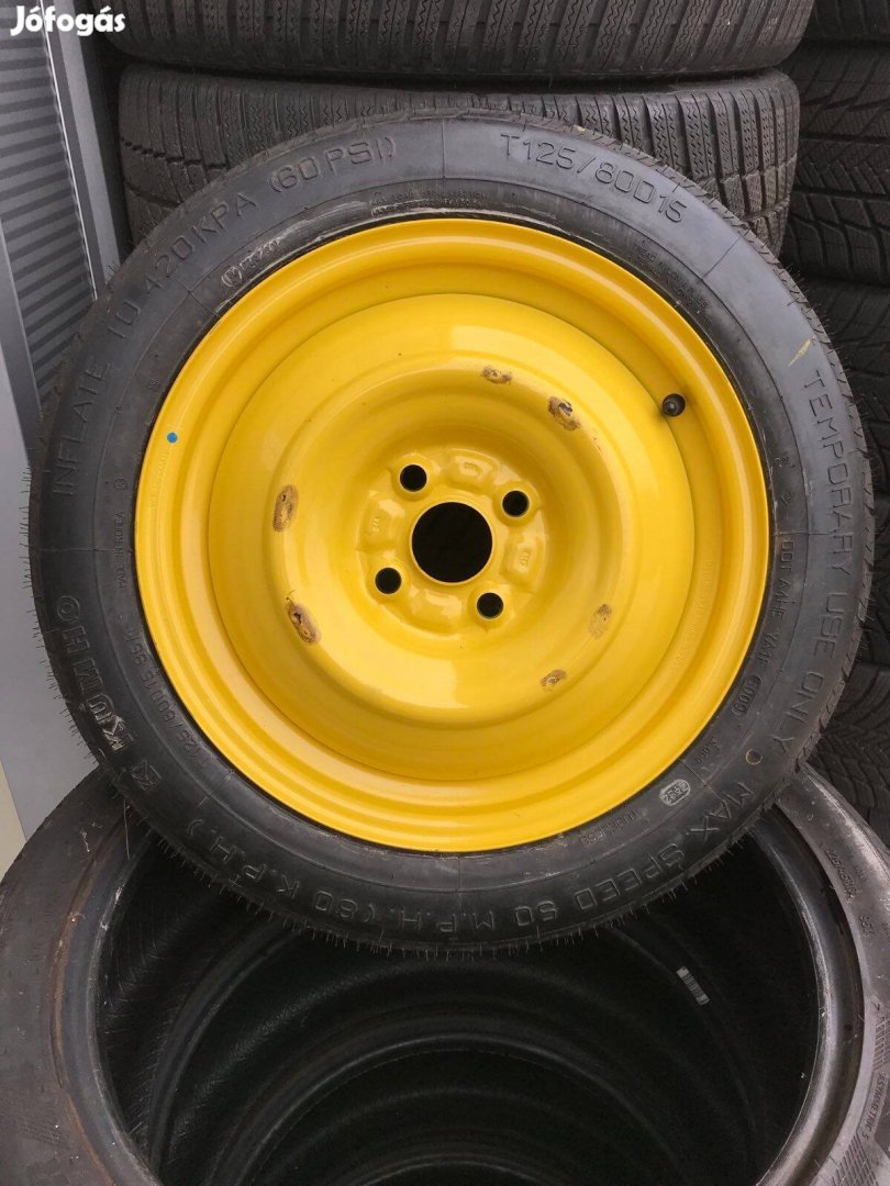 Új Suzuki pótkerék mankókerék 125/80 D15 R15 Col 4x15 ET45