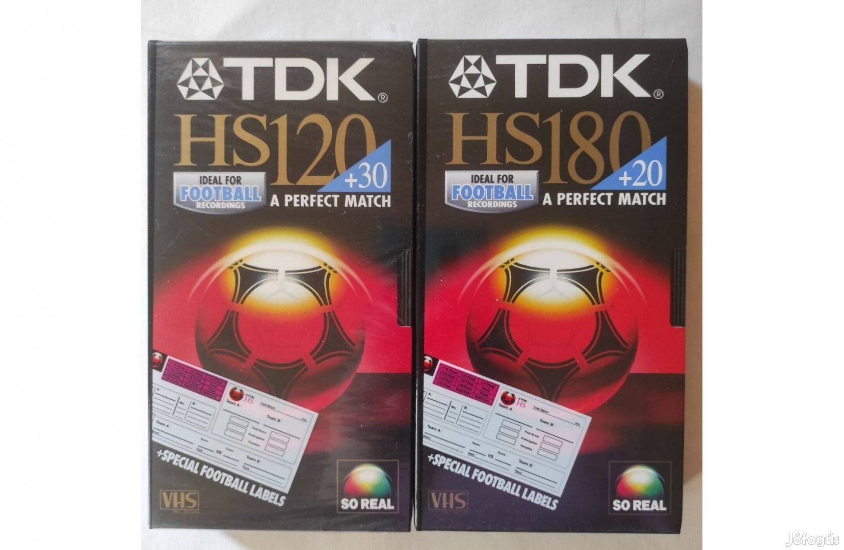 Új TDK videókazetták 2 db, bontatlan VHS