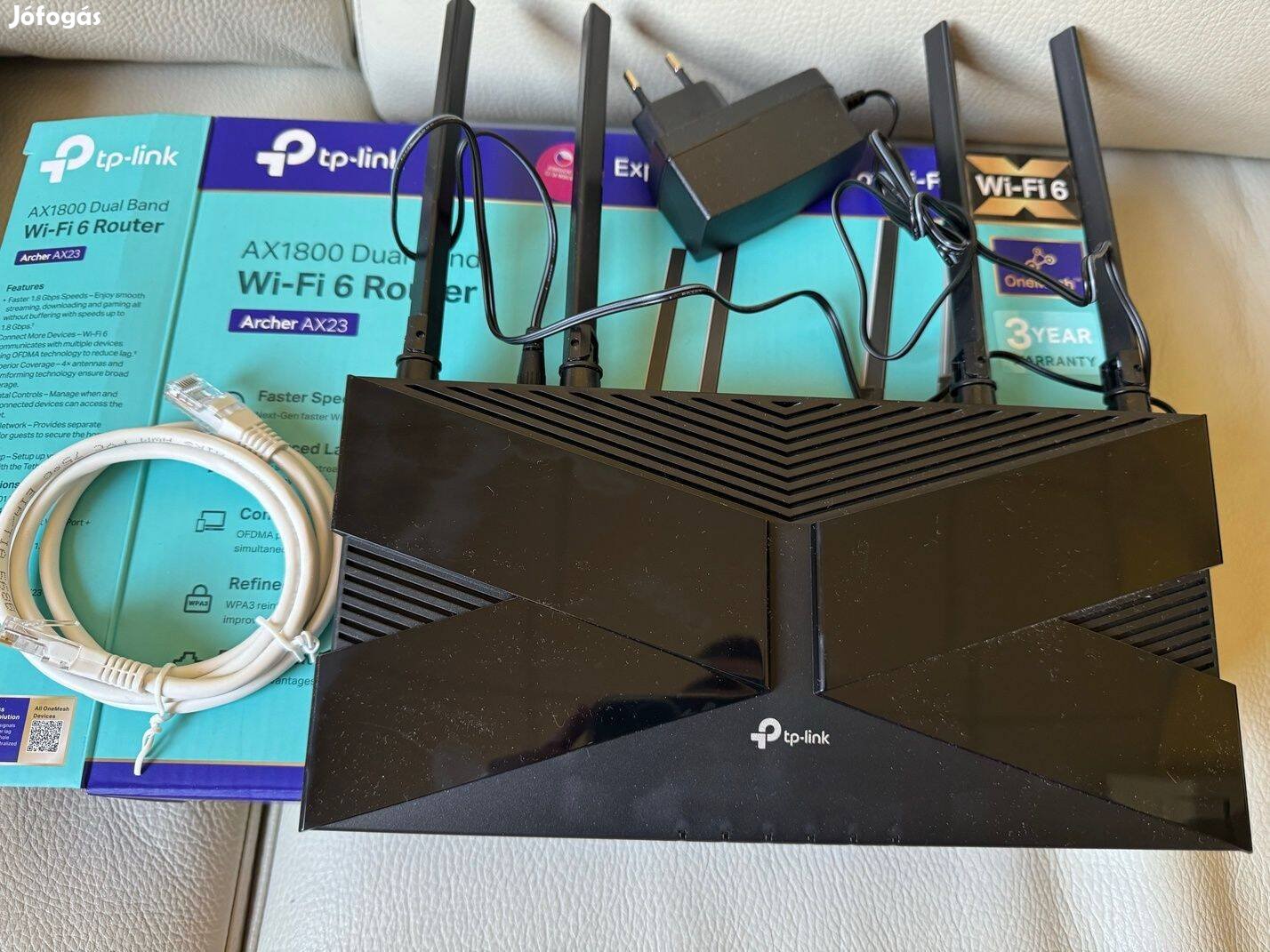 Új TP-Link Archer AX23 AX1800 Wifi Wi-Fi Router modem garanciális