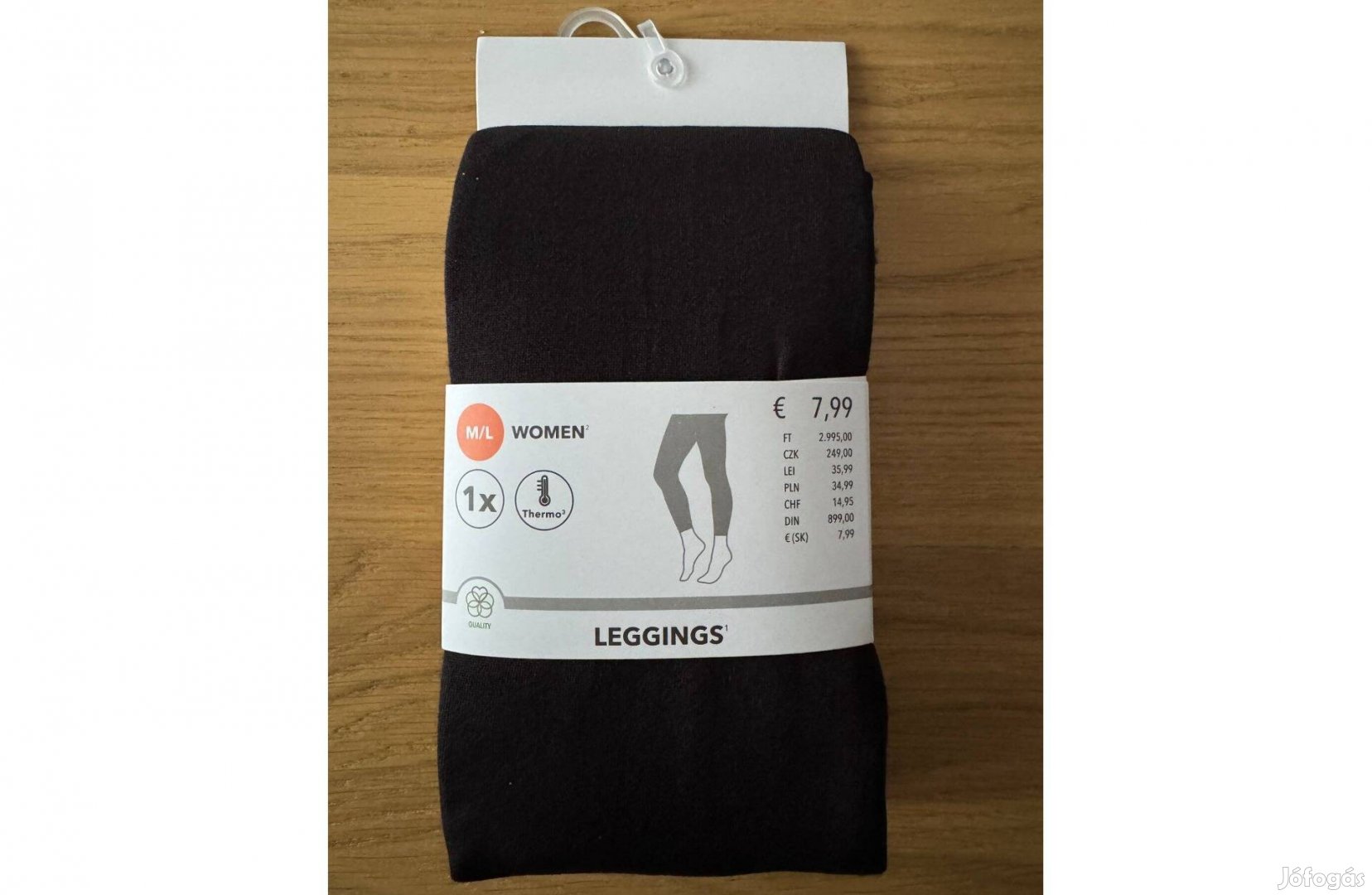 Új Takko Leggings M/L Thermo Meleg Fekete Női