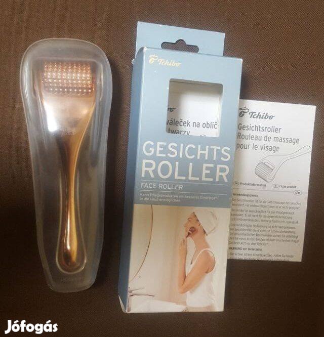 Új Tchibo arcmasszírozó, rosegold utazó tok Akció