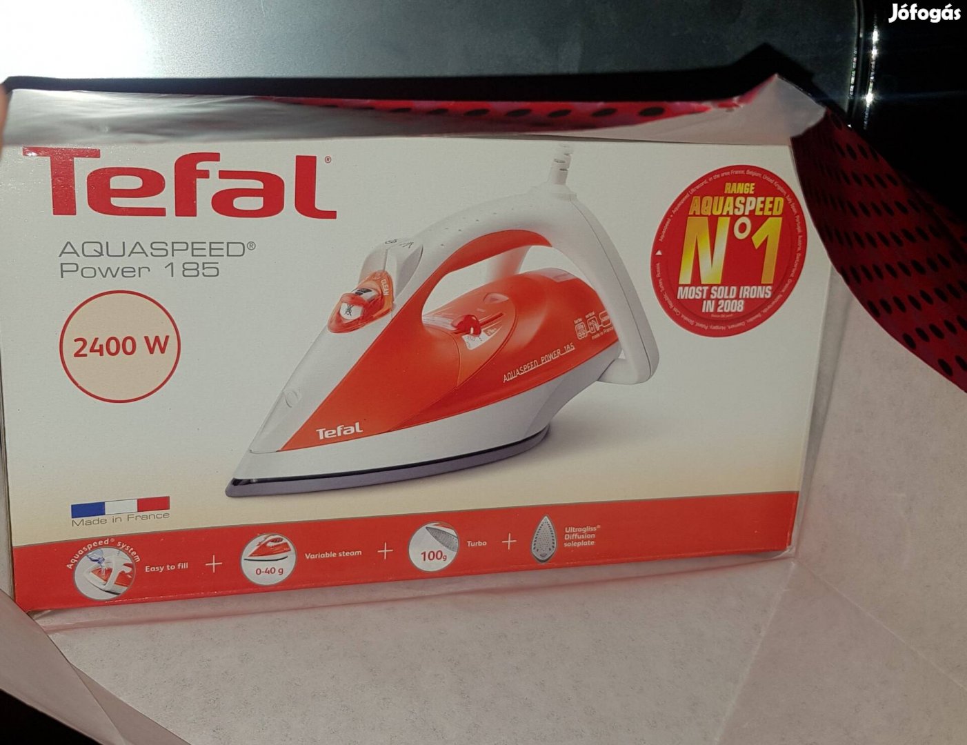 Új Tefal gőzölős vasaló Aquaspeed 185 Power 2400W made in France