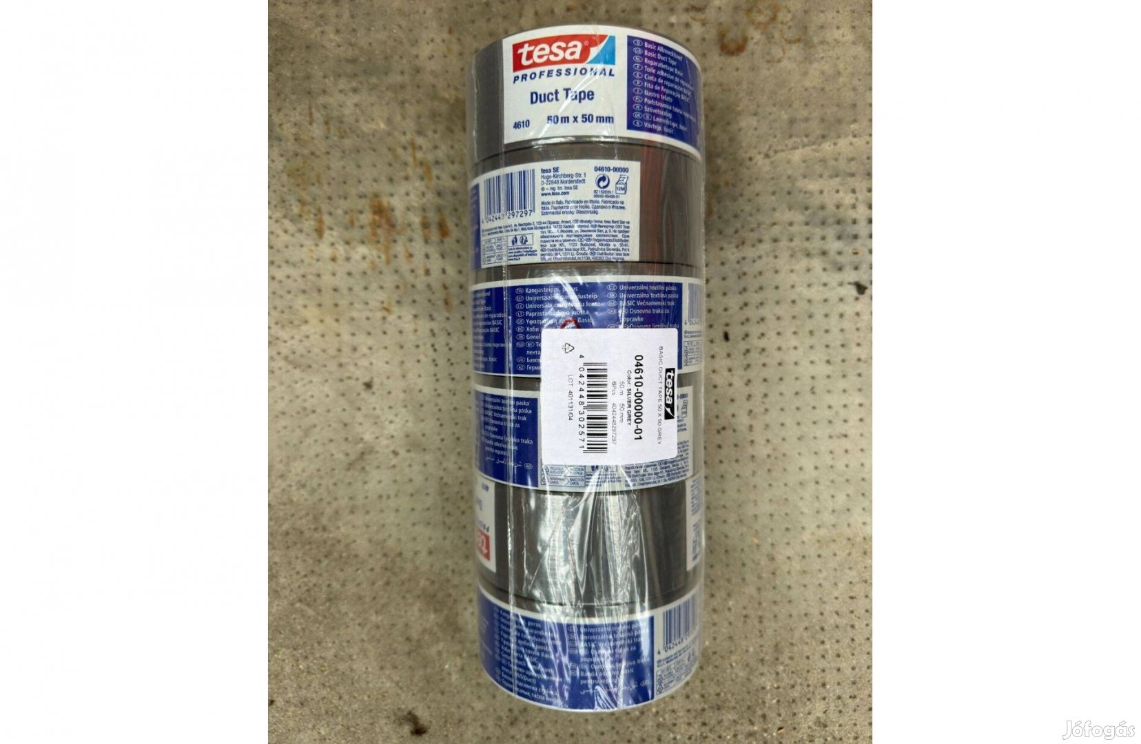 Uj Tesa Basic Duct Tape Szurke Ragasztószalag 50mx50mm Szovetszalag