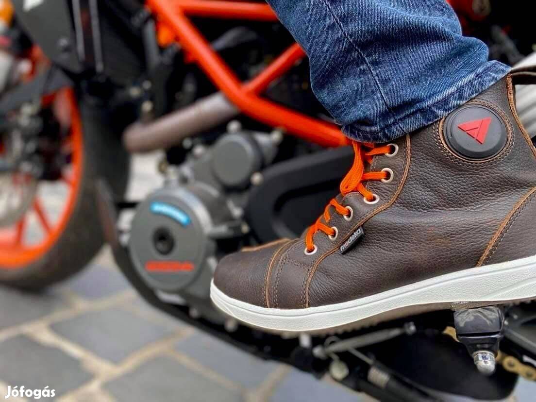 Új Többszörös tesztgyőztes Német Modeka bőr motoros cipő