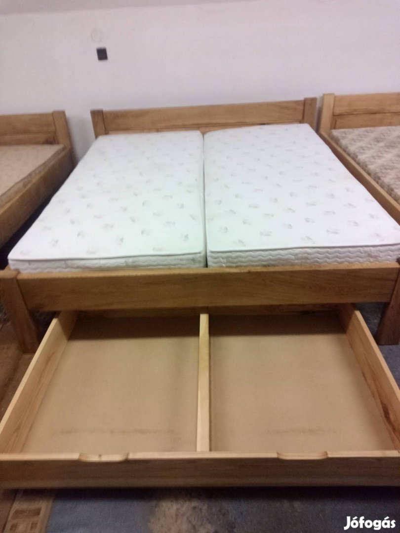 Új Tölgyfa ágy matraccal 180*200 méretben eladó!