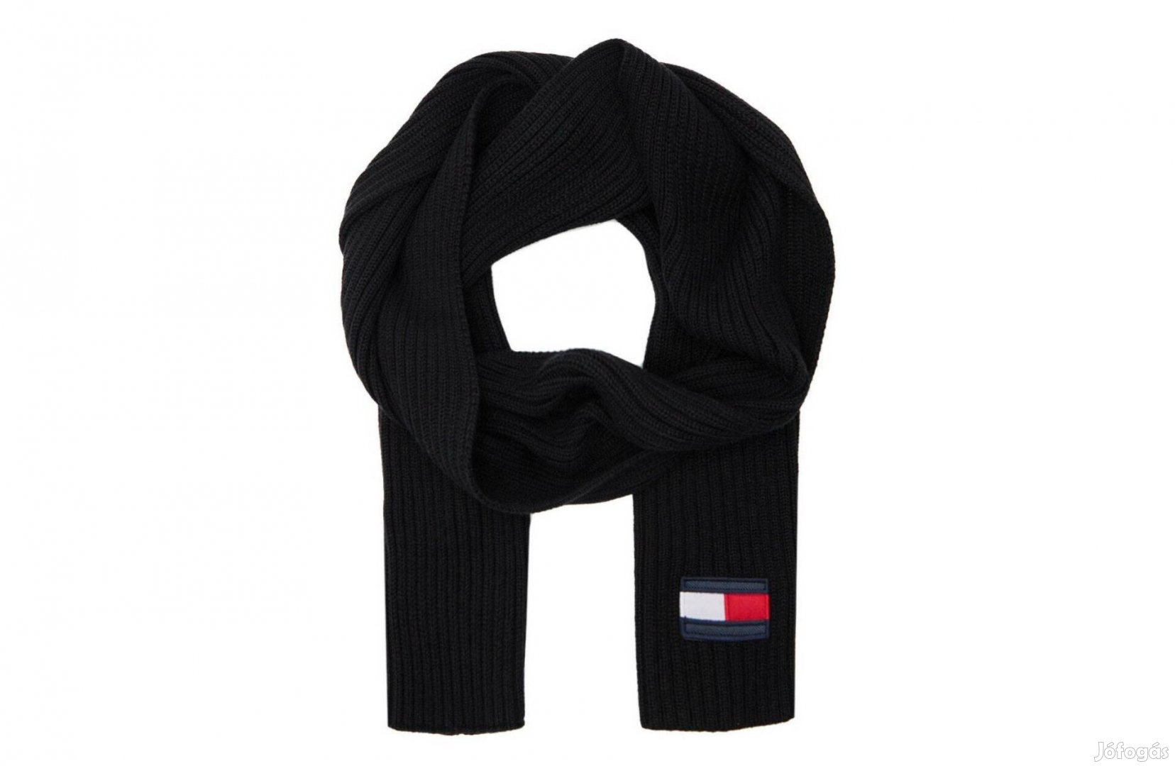 Uj Tommy Hilfiger Fekete Sal Big Flag Ferfi Noi Unisex