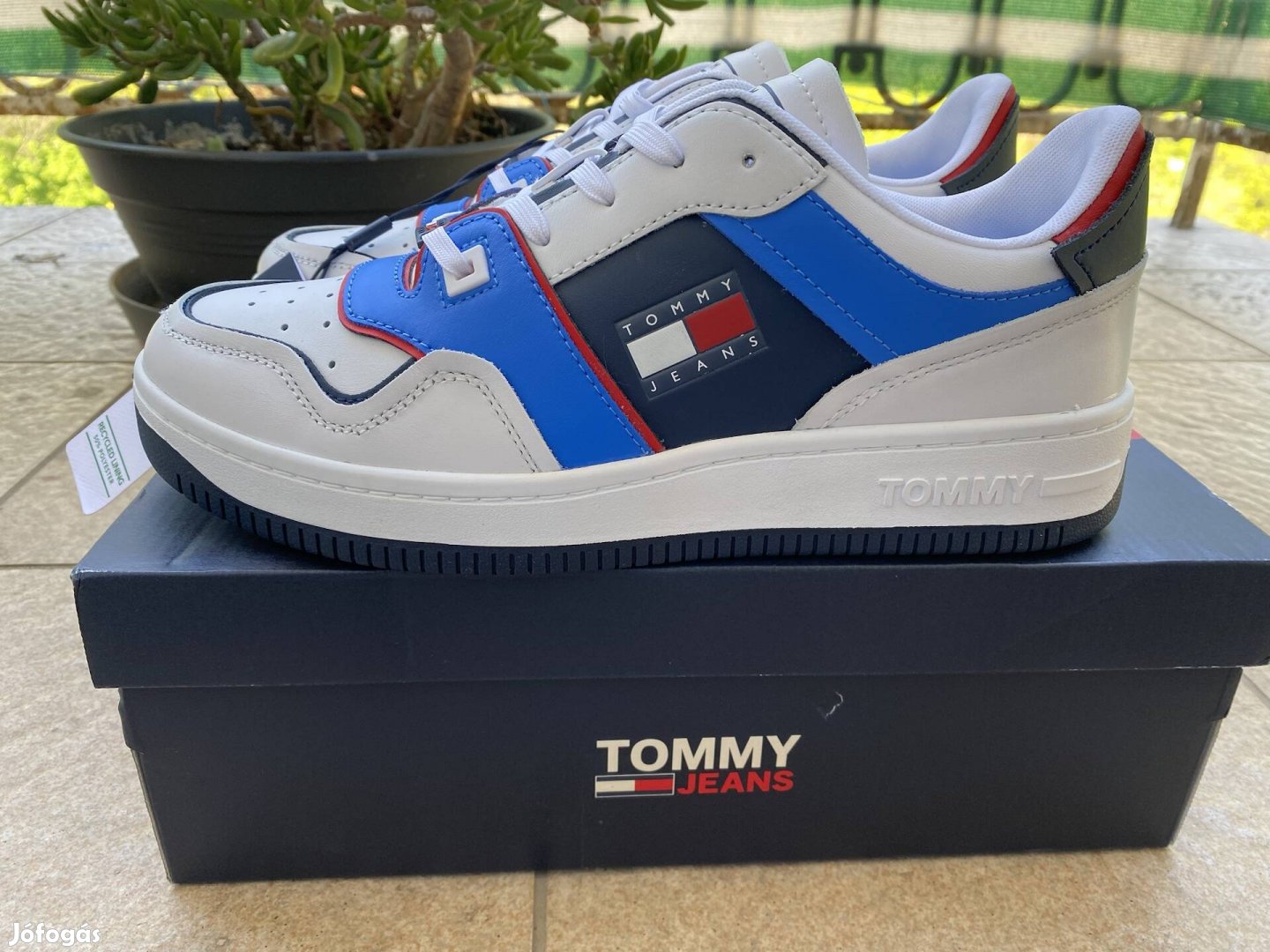 Új Tommy Hilfiger Jeans Basketball Trainer Cipő EU43 US10